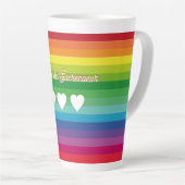 Tasse 0,5 Liter Regenbogen Jeanne de Sucrecoeur カフェラテマグ (右アングル)