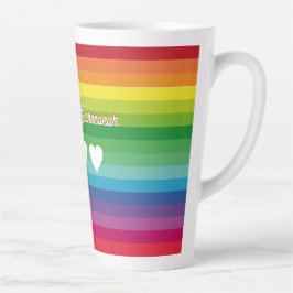 Tasse 0,5 Liter Regenbogen Jeanne de Sucrecoeur カフェラテマグ