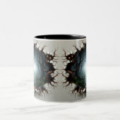 Tasse 2 Couleurs 3D Eerie Halloween ツートーンマグカップ (中央)