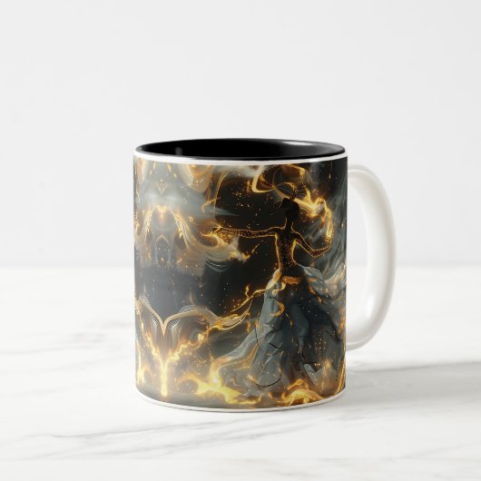 Tasse 2 Couleurs Ethereal Dance Of Light, Enchanti ツートーンマグカップ (正面右)