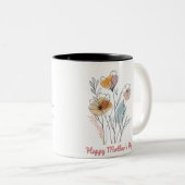 Tasse 2 Couleurs Happy Mother's Day ツートーンマグカップ (正面右)