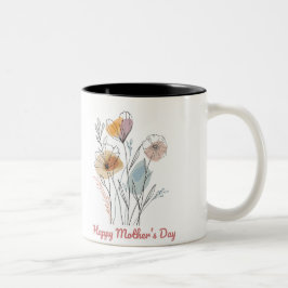 Tasse 2 Couleurs Happy Mother's Day ツートーンマグカップ