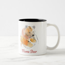 Tasse 2 Couleurs Mama Bear Mothers Day ツートーンマグカップ