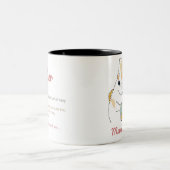 Tasse 2 Couleurs Mama Bear Mothers Day ツートーンマグカップ (中央)