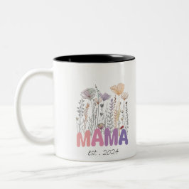 Tasse 2 Couleurs Mama Est 2024 Mothers Day ツートーンマグカップ