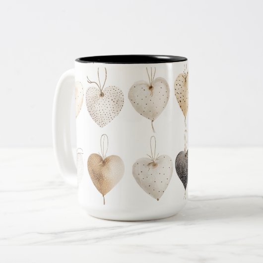 Tasse 2 Couleurs Personalized Valentine Coffee Mug ツートーンマグカップ (正面左)