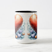 Tasse 2 Couleurs Personalized Valentine Coffee Mug ツートーンマグカップ (中央)