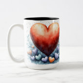 Tasse 2 Couleurs Personalized Valentine Coffee Mug ツートーンマグカップ (左)