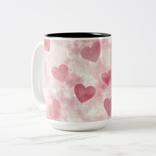Tasse 2 Couleurs Personalized Valentine Coffee Mug ツートーンマグカップ (正面左)