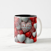 Tasse 2 Couleurs Personalized Valentine Coffee Mug ツートーンマグカップ (正面右)