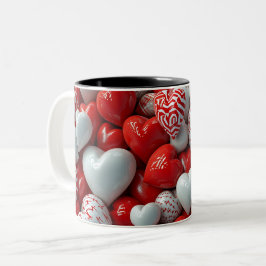 Tasse 2 Couleurs Personalized Valentine Coffee Mug ツートーンマグカップ