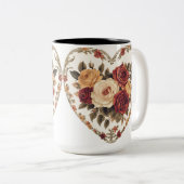 Tasse 2 Couleurs Personalized Valentine Coffee Mug ツートーンマグカップ (正面右)