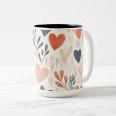 Tasse 2 Couleurs Personalized Valentine Coffee Mug ツートーンマグカップ (正面右)