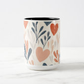 Tasse 2 Couleurs Personalized Valentine Coffee Mug ツートーンマグカップ (中央)