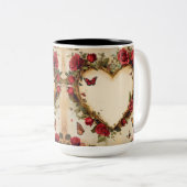 Tasse 2 Couleurs Personalized Valentine Coffee Mug ツートーンマグカップ (正面右)