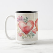 Tasse 2 Couleurs Personalized Valentine Coffee Mug ツートーンマグカップ (左)