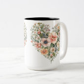 Tasse 2 Couleurs Personalized Valentine Coffee Mug ツートーンマグカップ (正面右)