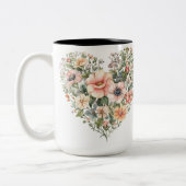 Tasse 2 Couleurs Personalized Valentine Coffee Mug ツートーンマグカップ (左)