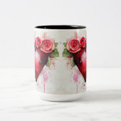 Tasse 2 Couleurs Personalized Valentine Coffee Mug ツートーンマグカップ (中央)