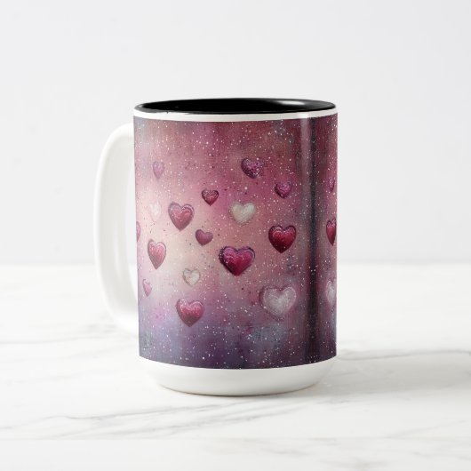 Tasse 2 Couleurs Personalized Valentine Coffee Mug ツートーンマグカップ (正面左)