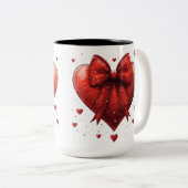 Tasse 2 Couleurs Personalized Valentine Coffee Mug ツートーンマグカップ (正面右)
