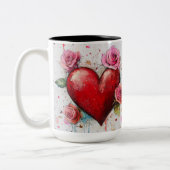 Tasse 2 Couleurs Personalized Valentine Coffee Mug ツートーンマグカップ (左)