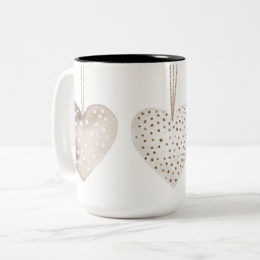 Tasse 2 Couleurs Personalized Valentine Coffee Mug ツートーンマグカップ (正面左)
