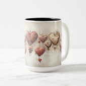 Tasse 2 Couleurs Personalized Valentine Coffee Mug ツートーンマグカップ (正面右)