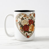 Tasse 2 Couleurs Personalized Valentine Coffee Mug ツートーンマグカップ (左)