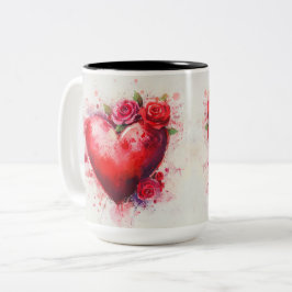Tasse 2 Couleurs Personalized Valentine Coffee Mug ツートーンマグカップ