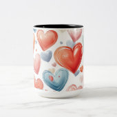 Tasse 2 Couleurs Personalized Valentine Coffee Mug ツートーンマグカップ (中央)