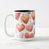 Tasse 2 Couleurs Personalized Valentine Coffee Mug ツートーンマグカップ (左)