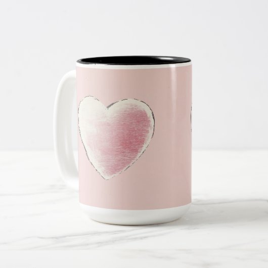 Tasse 2 Couleurs Personalized Valentine Coffee Mug ツートーンマグカップ (正面左)