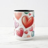 Tasse 2 Couleurs Personalized Valentine Coffee Mug ツートーンマグカップ (中央)