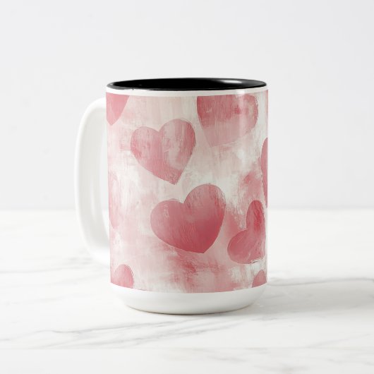 Tasse 2 Couleurs Personalized Valentine Coffee Mug ツートーンマグカップ (正面左)