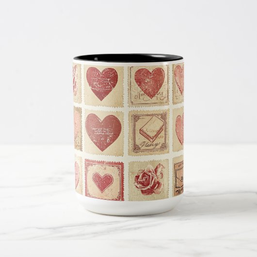 Tasse 2 Couleurs Personalized Valentine Coffee Mug ツートーンマグカップ (中央)