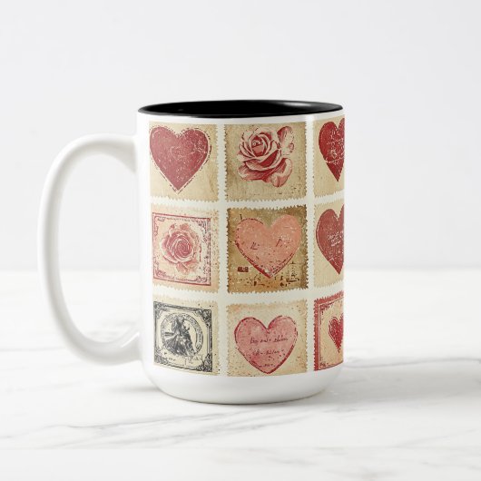 Tasse 2 Couleurs Personalized Valentine Coffee Mug ツートーンマグカップ (左)