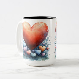 Tasse 2 Couleurs Personalized Valentine Coffee Mug ツートーンマグカップ