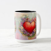 Tasse 2 Couleurs Personalized Valentine Coffee Mug ツートーンマグカップ (正面右)