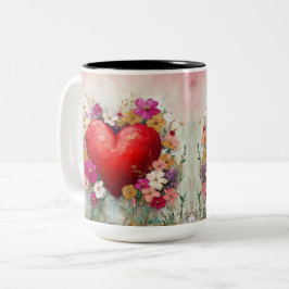 Tasse 2 Couleurs Personalized Valentine Coffee Mug ツートーンマグカップ