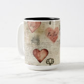 Tasse 2 Couleurs Personalized Valentine Coffee Mug ツートーンマグカップ (正面左)