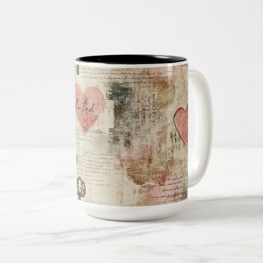 Tasse 2 Couleurs Personalized Valentine Coffee Mug ツートーンマグカップ (正面右)