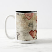 Tasse 2 Couleurs Personalized Valentine Coffee Mug ツートーンマグカップ (左)