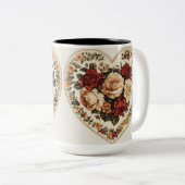 Tasse 2 Couleurs Personalized Valentine Coffee Mug ツートーンマグカップ (正面右)