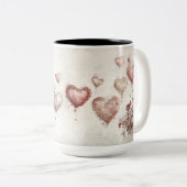 Tasse 2 Couleurs Personalized Valentine Coffee Mug ツートーンマグカップ (正面右)