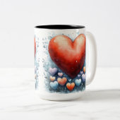 Tasse 2 Couleurs Personalized Valentine Coffee Mug ツートーンマグカップ (正面右)