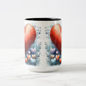 Tasse 2 Couleurs Personalized Valentine Coffee Mug ツートーンマグカップ (中央)