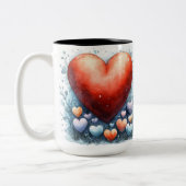 Tasse 2 Couleurs Personalized Valentine Coffee Mug ツートーンマグカップ (左)