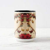 Tasse 2 Couleurs Personalized Valentine Coffee Mug ツートーンマグカップ (中央)