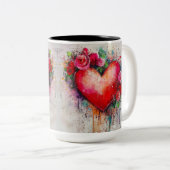 Tasse 2 Couleurs Personalized Valentine Coffee Mug ツートーンマグカップ (正面右)